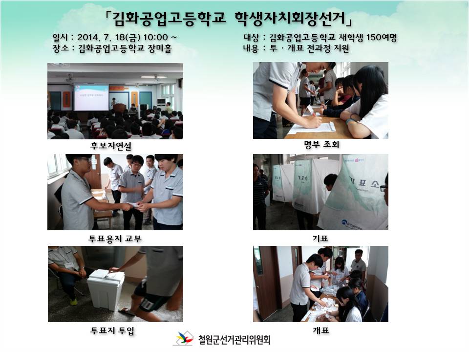 김화공고선거지원