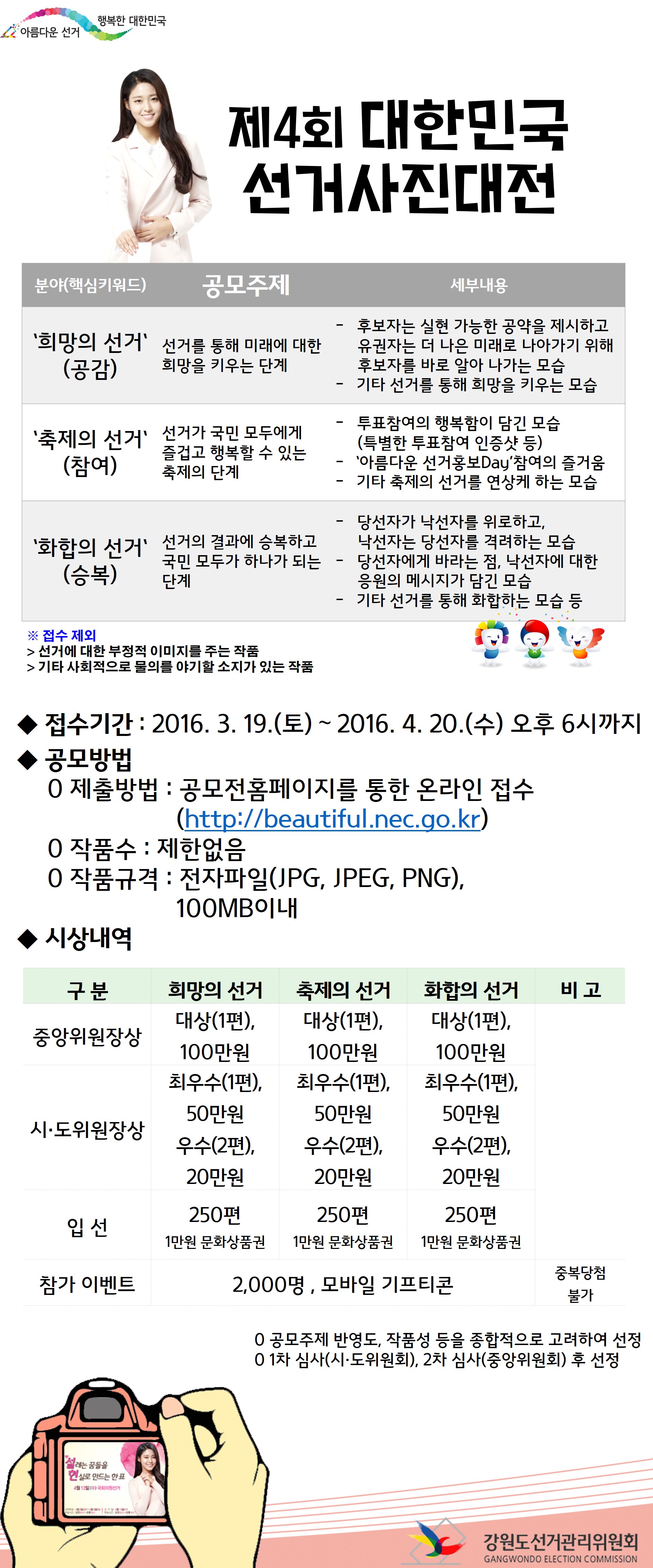 제4회 대한민국 선거사진대전 안내포스터